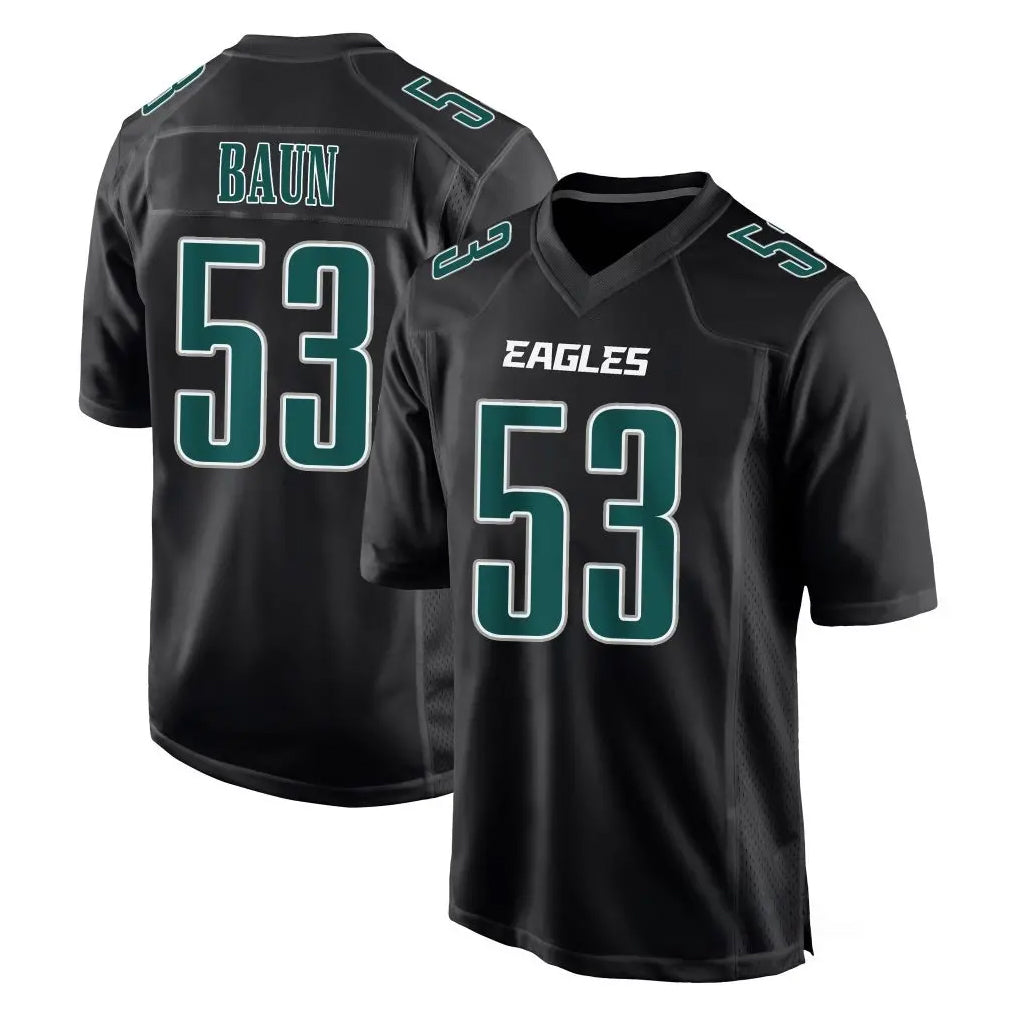 Choea P.Eagles #53 Zack Baun Player Carbon Black Fashion Home Game Stitched Jerseys