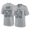 Choea P.Eagles #53 Zack Baun Player Gray Atmosphere Fashion Home Game Stitched Jerseys