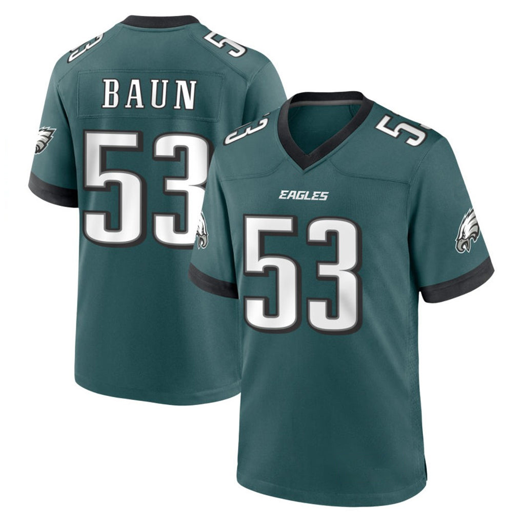 Choea P.Eagles #53 Zack Baun Player Green Home Game Stitched Jerseys