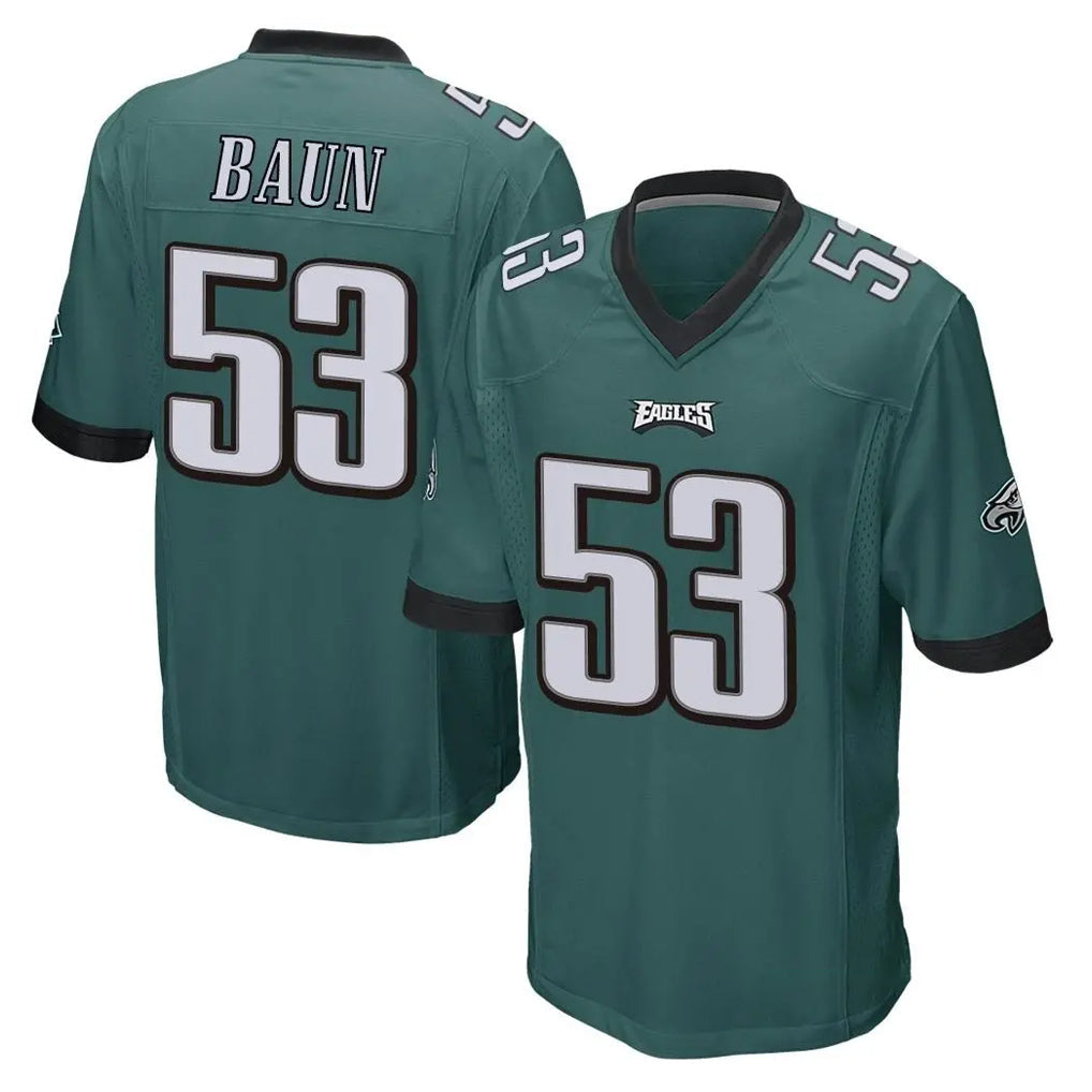 Choea P.Eagles #53 Zack Baun Player Team Color Green Home Game Stitched Jerseys