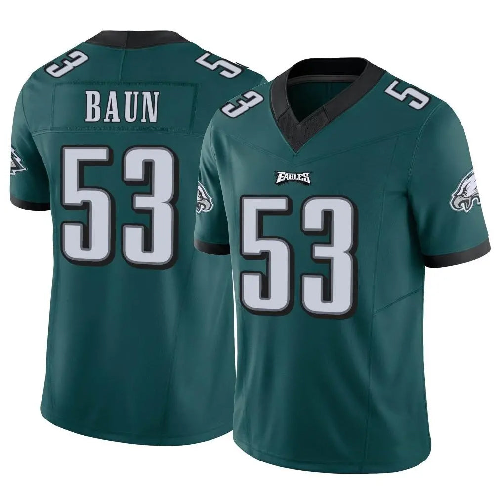 Choea P.Eagles #53 Zack Baun Player Team Color Green Limited Vapor F.U.S.E. Home Game Stitched Jerseys