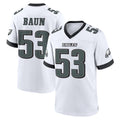 Choea P.Eagles #53 Zack Baun Player White Game Home Stitched Jerseys