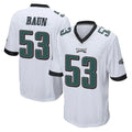Choea P.Eagles #53 Zack Baun Player White Home Game Stitched Jerseys