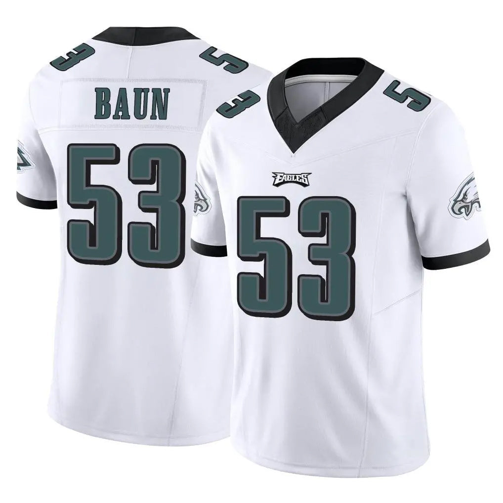 Choea P.Eagles #53 Zack Baun Player White Limited Vapor F.U.S.E. Home Game Stitched Jerseys