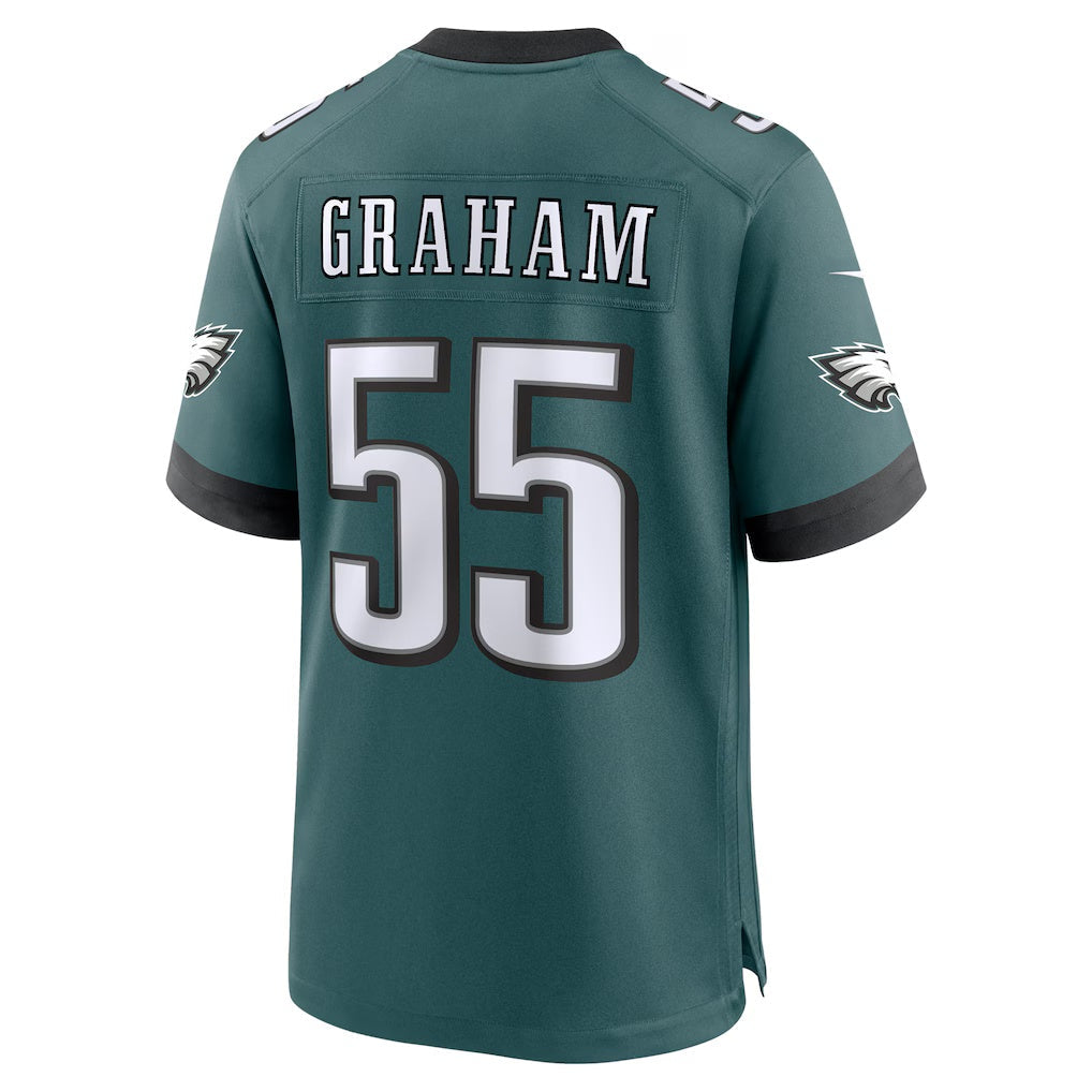 Choea P.Eagles #55 Brandon Graham Midnight Green Team Game Stitched Jerseys