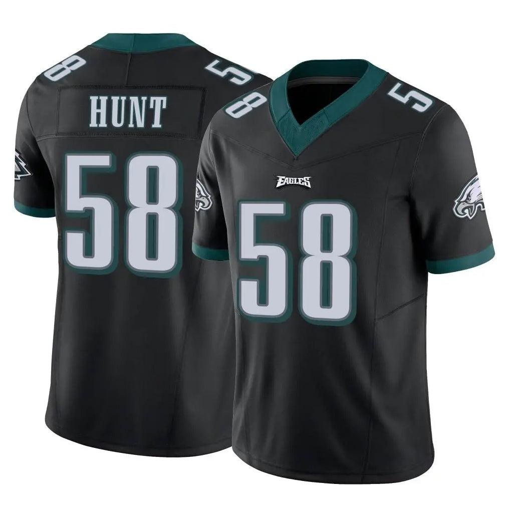 Choea P.Eagles #58 Jalyx Hunt Player Black Limited Vapor F.U.S.E. Home Game Stitched Jerseys