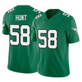 Choea P.Eagles #58 Jalyx Hunt Player Green Kelly Alternate Vapor F.U.S.E. Home Game Stitched Jerseys