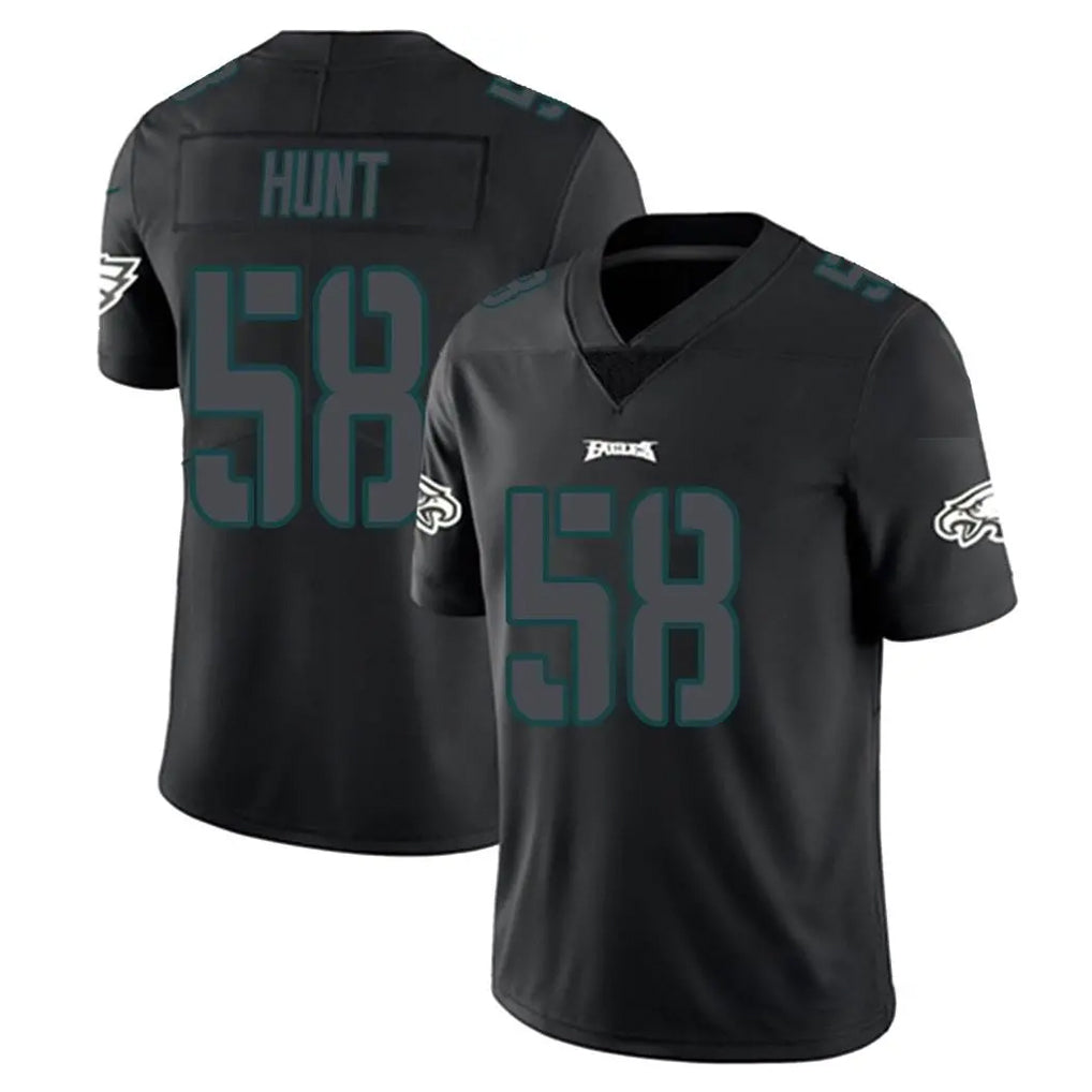 Choea P.Eagles #58 Jalyx Hunt Player Limited Black Impact Home Game Stitched Jerseys