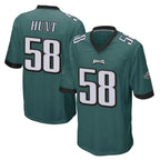 Choea P.Eagles #58 Jalyx Hunt Player Team Color Green Home Game Stitched Jerseys