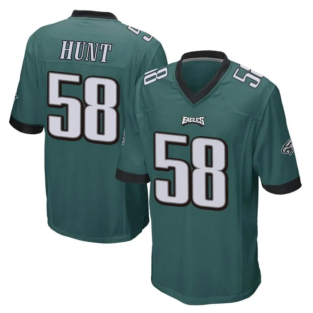 Choea P.Eagles #58 Jalyx Hunt Player Team Color Green Home Game Stitched Jerseys