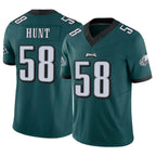 Choea P.Eagles #58 Jalyx Hunt Player Team Color Green Limited Vapor F.U.S.E. Home Game Stitched Jerseys
