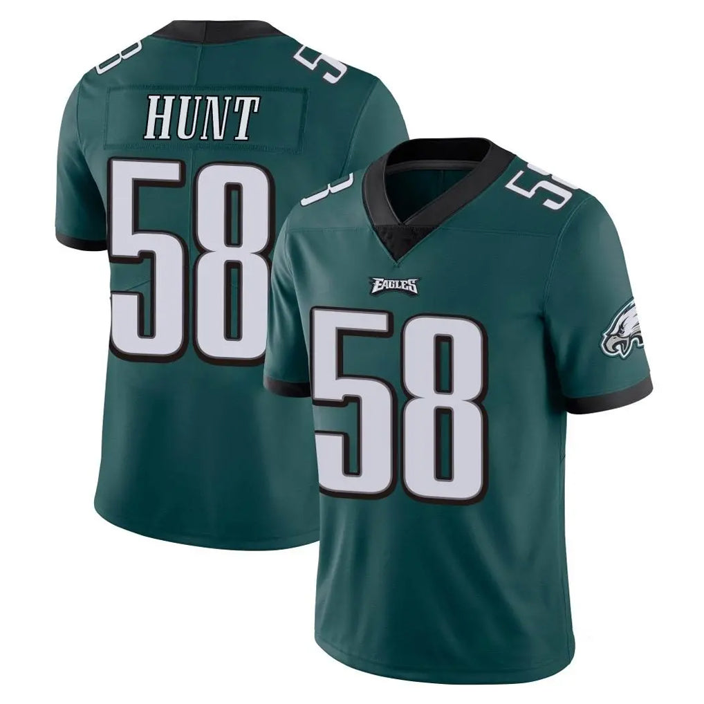 Choea P.Eagles #58 Jalyx Hunt Player Team Color Green Vapor Untouchable Home Game Stitched Jerseys