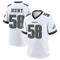 Choea P.Eagles #58 Jalyx Hunt Player White Game Home Stitched Jerseys
