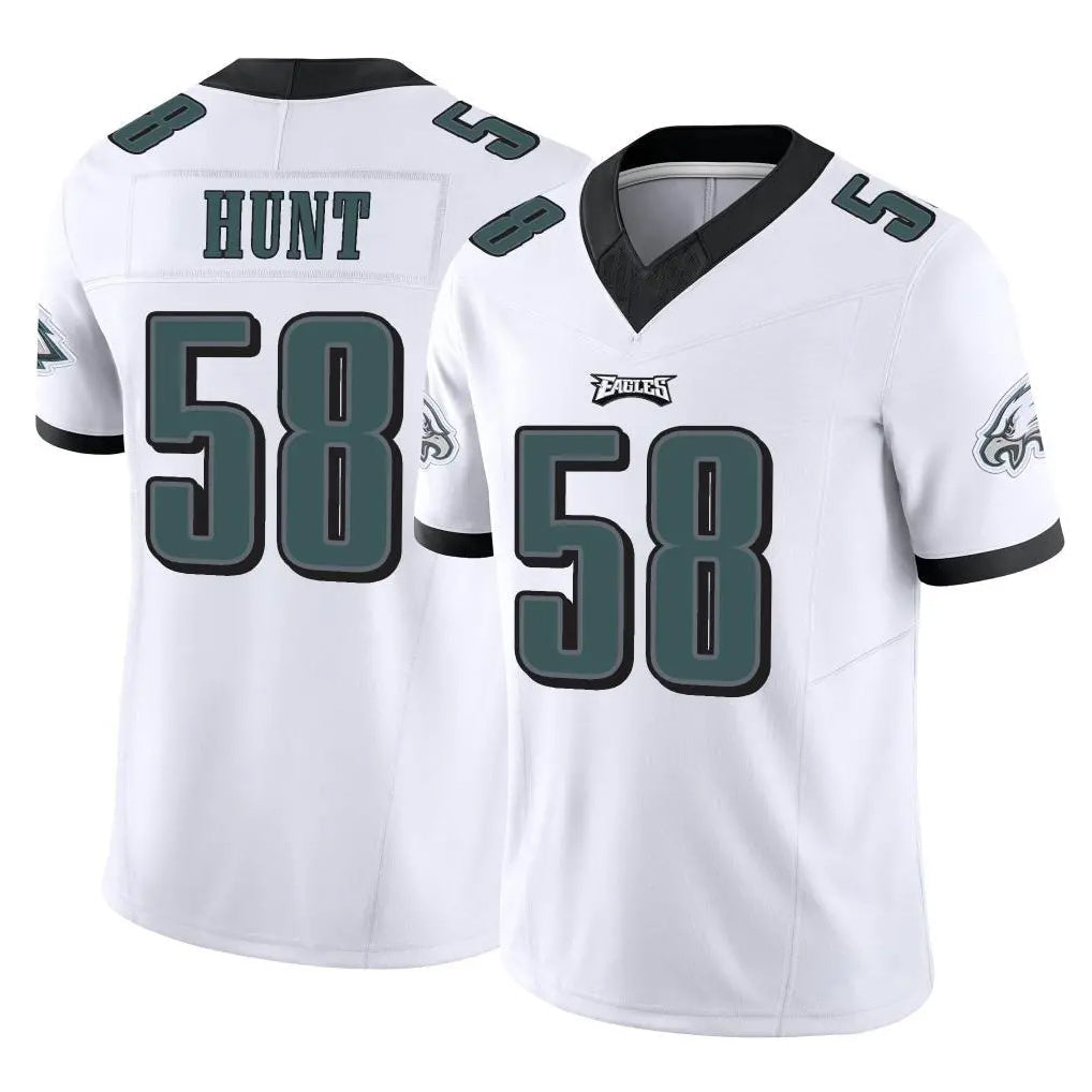 Choea P.Eagles #58 Jalyx Hunt Player White Limited Vapor F.U.S.E. Home Game Stitched Jerseys