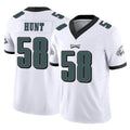 Choea P.Eagles #58 Jalyx Hunt Player White Limited Vapor F.U.S.E. Home Game Stitched Jerseys