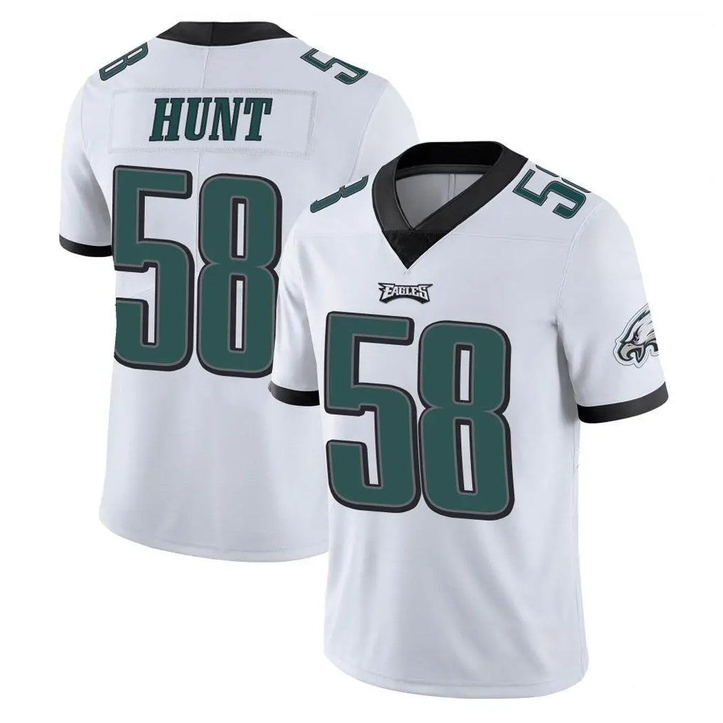 Choea P.Eagles #58 Jalyx Hunt Player White Limited Vapor Untouchable Home Game Stitched Jerseys