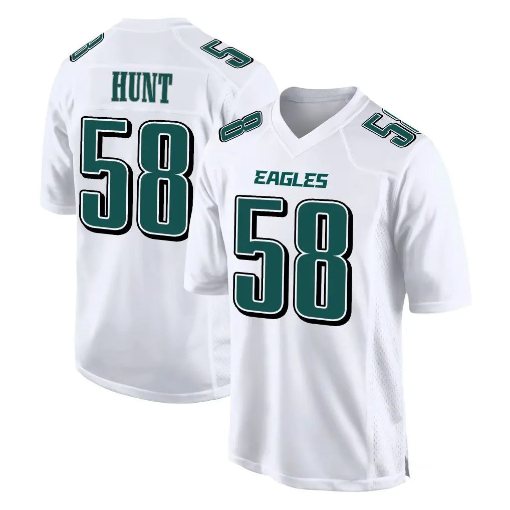 Choea P.Eagles #58 Jalyx Hunt Player White Tundra Fashion Home Game Stitched Jerseys