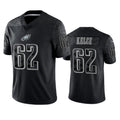Choea P.Eagles #62 Jason Kelce Player Black REFLECTIVE Limited Stitched Jerseys
