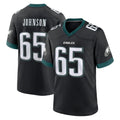 Choea P.Eagles #65 Lane Johnson Player Black Game Home Stitched Jerseys