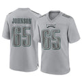 Choea P.Eagles #65 Lane Johnson Player Gray Atmosphere Fashion Home Game Stitched Jerseys