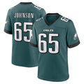 Choea P.Eagles #65 Lane Johnson Player Green Home Game Stitched Jerseys