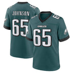 Choea P.Eagles #65 Lane Johnson Player Green Home Game Stitched Jerseys