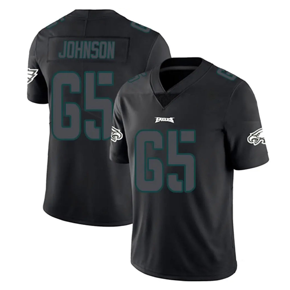 Choea P.Eagles #65 Lane Johnson Player Limited Black Impact Home Game Stitched Jerseys