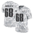 Choea P.Eagles #68 Jordan Mailata Player Arctic Camo Salute to Service Limited Game Stitched Jerseys