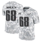 Choea P.Eagles #68 Jordan Mailata Player Arctic Camo Salute to Service Limited Game Stitched Jerseys