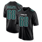 Choea P.Eagles #68 Jordan Mailata Player Carbon Black Fashion Home Game Stitched Jerseys