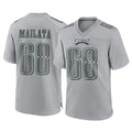 Choea P.Eagles #68 Jordan Mailata Player Gray Atmosphere Fashion Home Game Stitched Jerseys