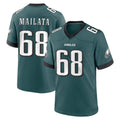 Choea P.Eagles #68 Jordan Mailata Player Green Home Game Stitched Jerseys