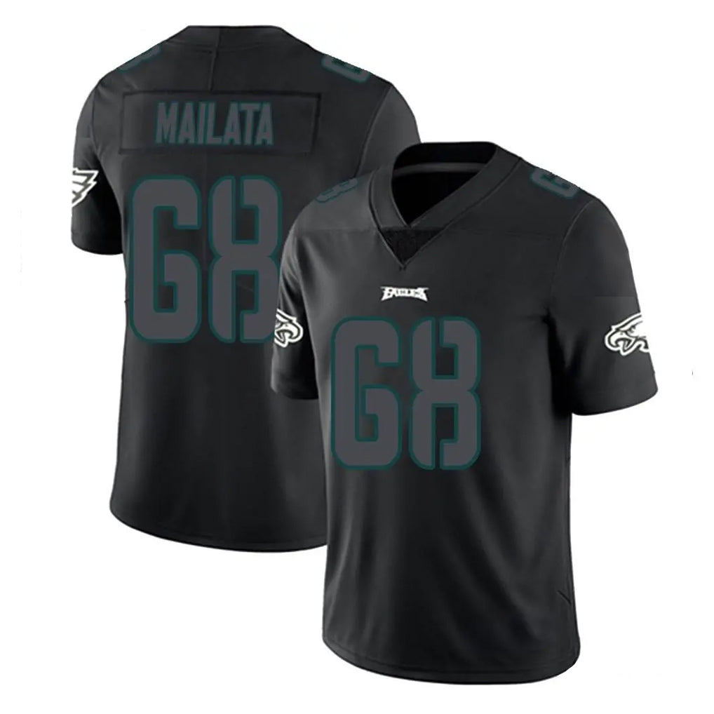 Choea P.Eagles #68 Jordan Mailata Player Limited Black Impact Home Game Stitched Jerseys