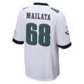 Choea P.Eagles #68 Jordan Mailata Player White Home Game Stitched Jerseys