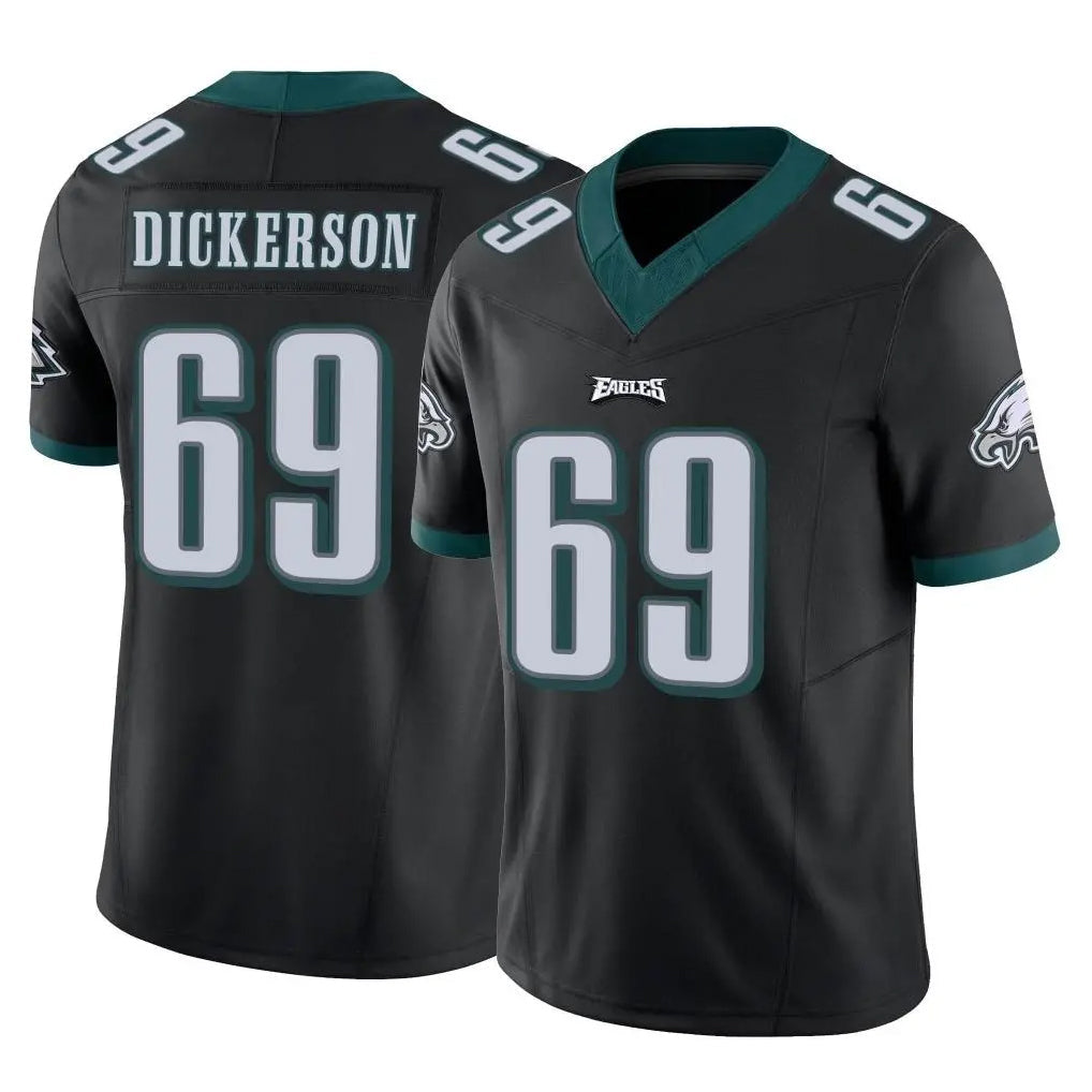 Choea P.Eagles #69 Landon Dickerson Player Black Limited Vapor F.U.S.E. Home Game Stitched Jerseys