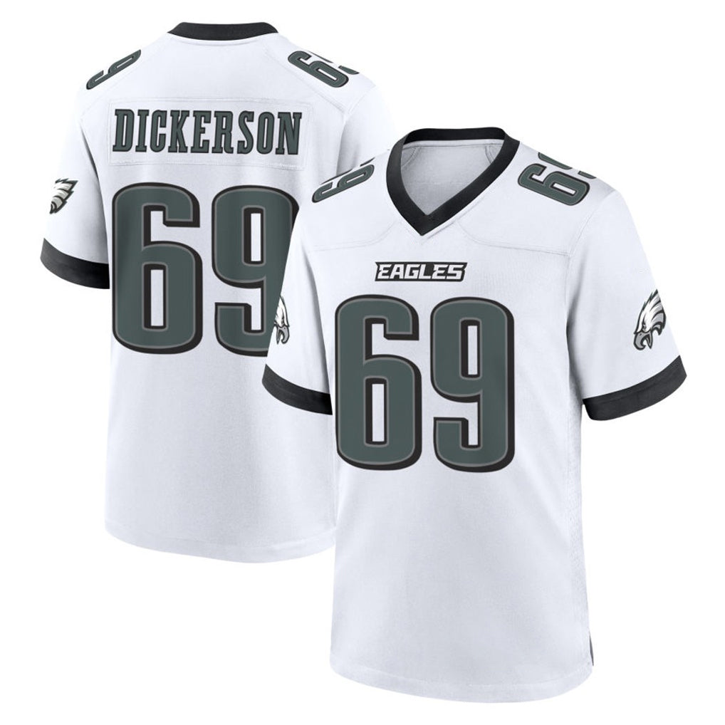 Choea P.Eagles #69 Landon Dickerson Player White Game Home Stitched Jerseys