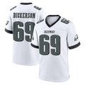 Choea P.Eagles #69 Landon Dickerson Player White Game Home Stitched Jerseys