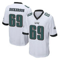 Choea P.Eagles #69 Landon Dickerson Player White Home Game Stitched Jerseys
