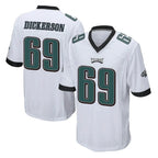 Choea P.Eagles #69 Landon Dickerson Player White Home Game Stitched Jerseys