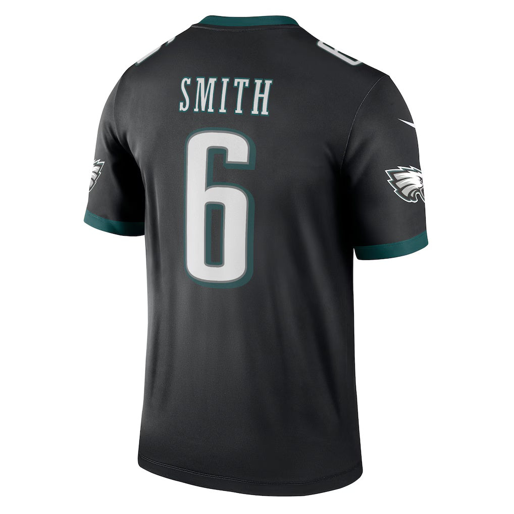 Choea P.Eagles #6 DeVonta Smith Black Legend Player Performance Top Stitched Jerseys