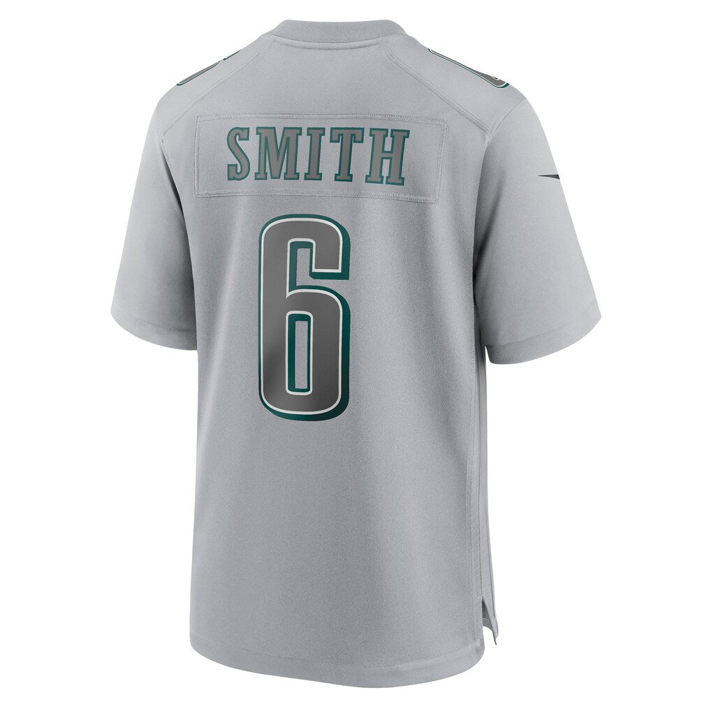 Choea P.Eagles #6 DeVonta Smith Gray Atmosphere Fashion Game Stitched Jerseys