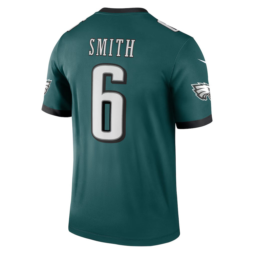 Choea P.Eagles #6 DeVonta Smith Green Legend Player Performance Top Stitched Jerseys