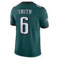 Choea P.Eagles #6 DeVonta Smith Green Vapor F.U.S.E. Limited Stitched Jerseys