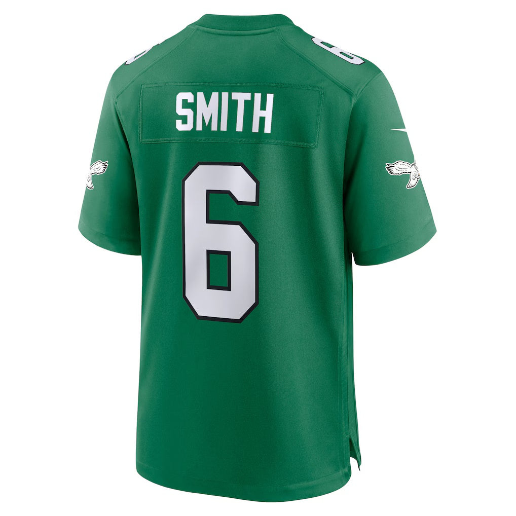 Choea P.Eagles #6 DeVonta Smith Kelly Green Alternate Game Player Stitched Jerseys