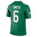 Choea P.Eagles #6 DeVonta Smith Kelly Green Legend Player Performance Top Stitched Jerseys
