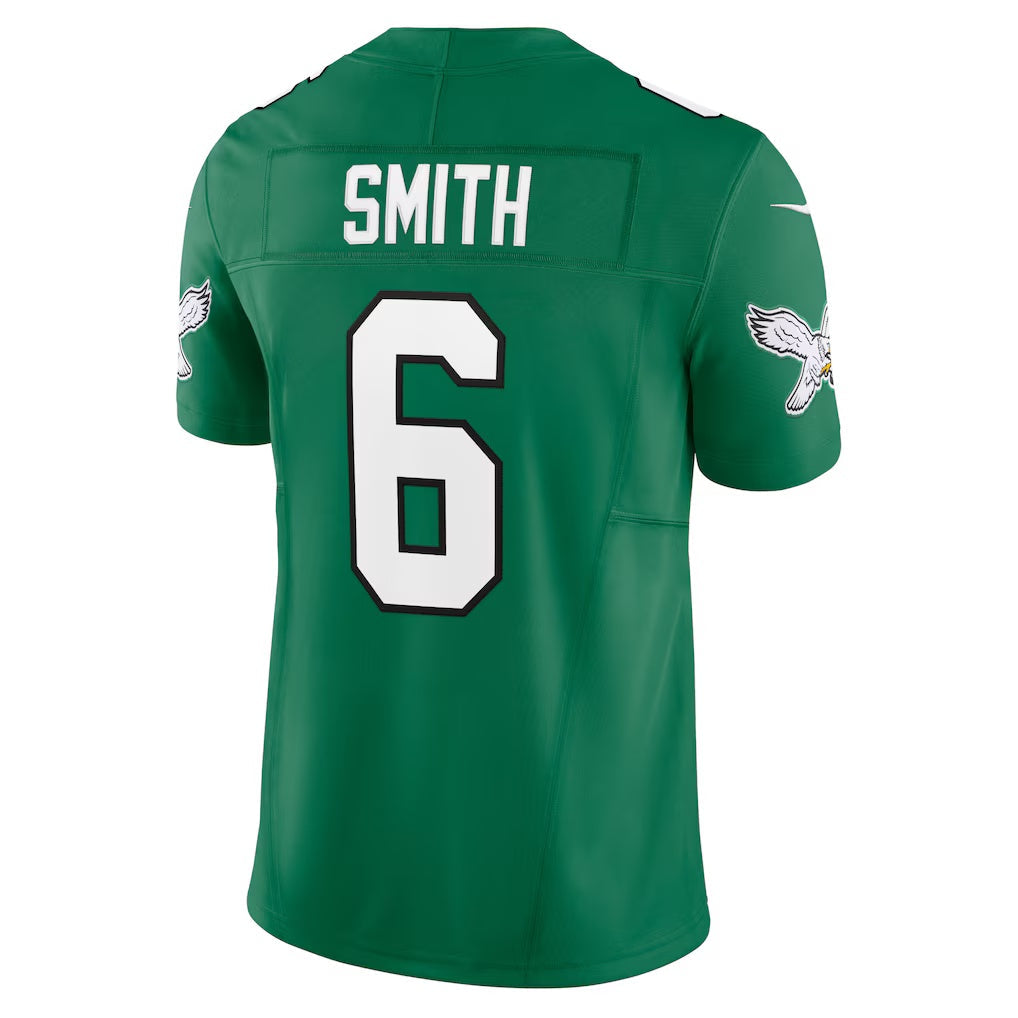 Choea P.Eagles #6 DeVonta Smith Kelly Green Vapor F.U.S.E. Limited Stitched Jerseys