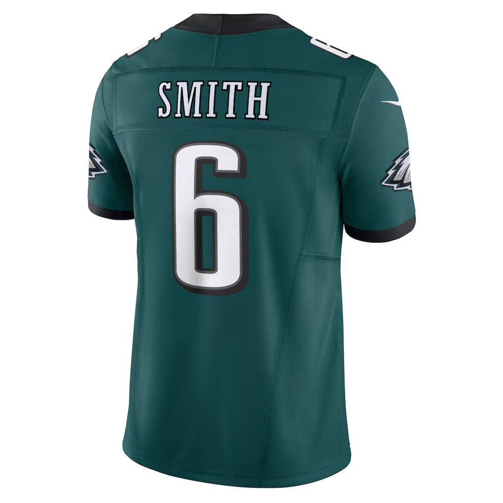 Choea P.Eagles #6 DeVonta Smith Midnight Green Vapor F.U.S.E. Limited Stitched Jerseys