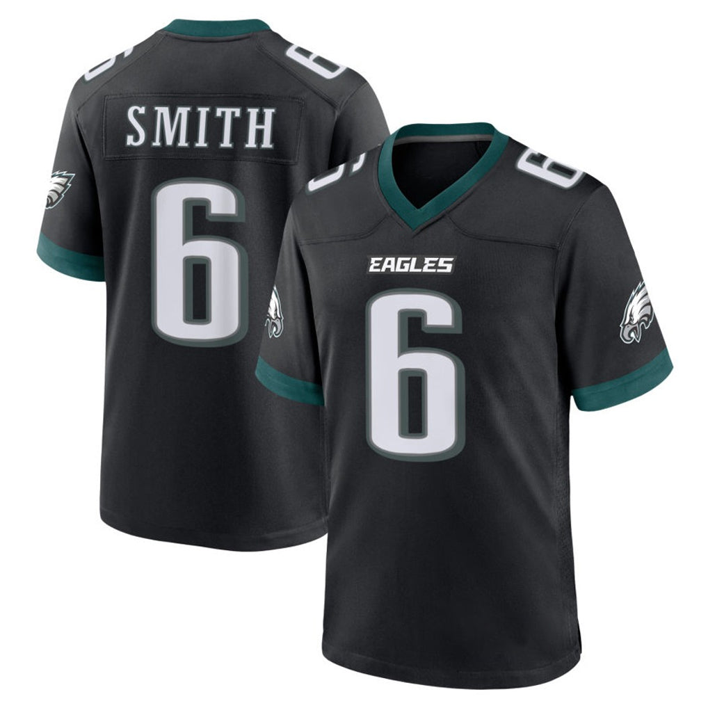 Choea P.Eagles #6 DeVonta Smith Player Black Game Home Stitched Jerseys