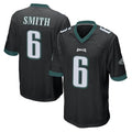 Choea P.Eagles #6 DeVonta Smith Player Black Home Game Stitched Jerseys