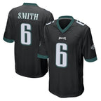 Choea P.Eagles #6 DeVonta Smith Player Black Home Game Stitched Jerseys